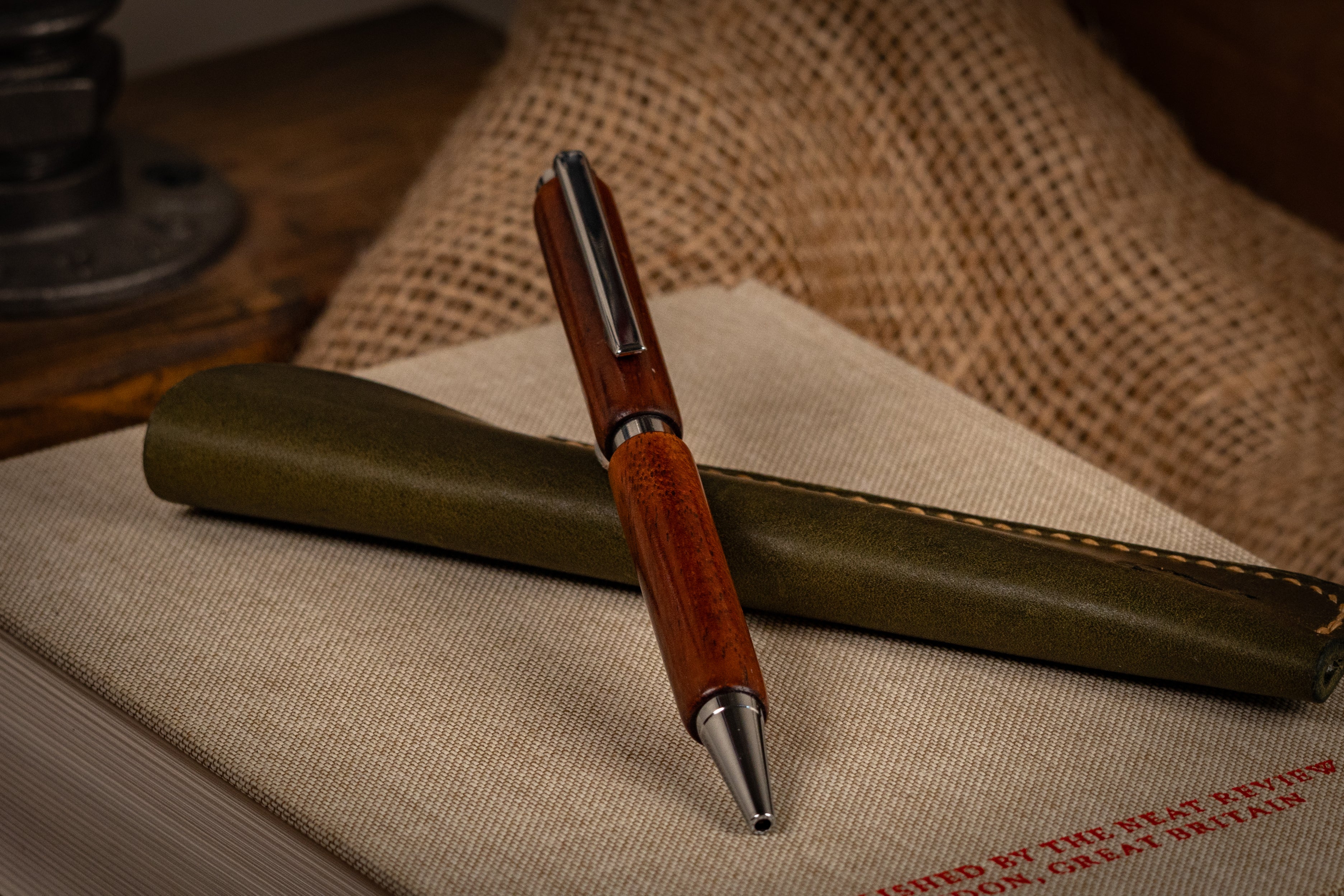 Slimline Red Padauk Wood Pen