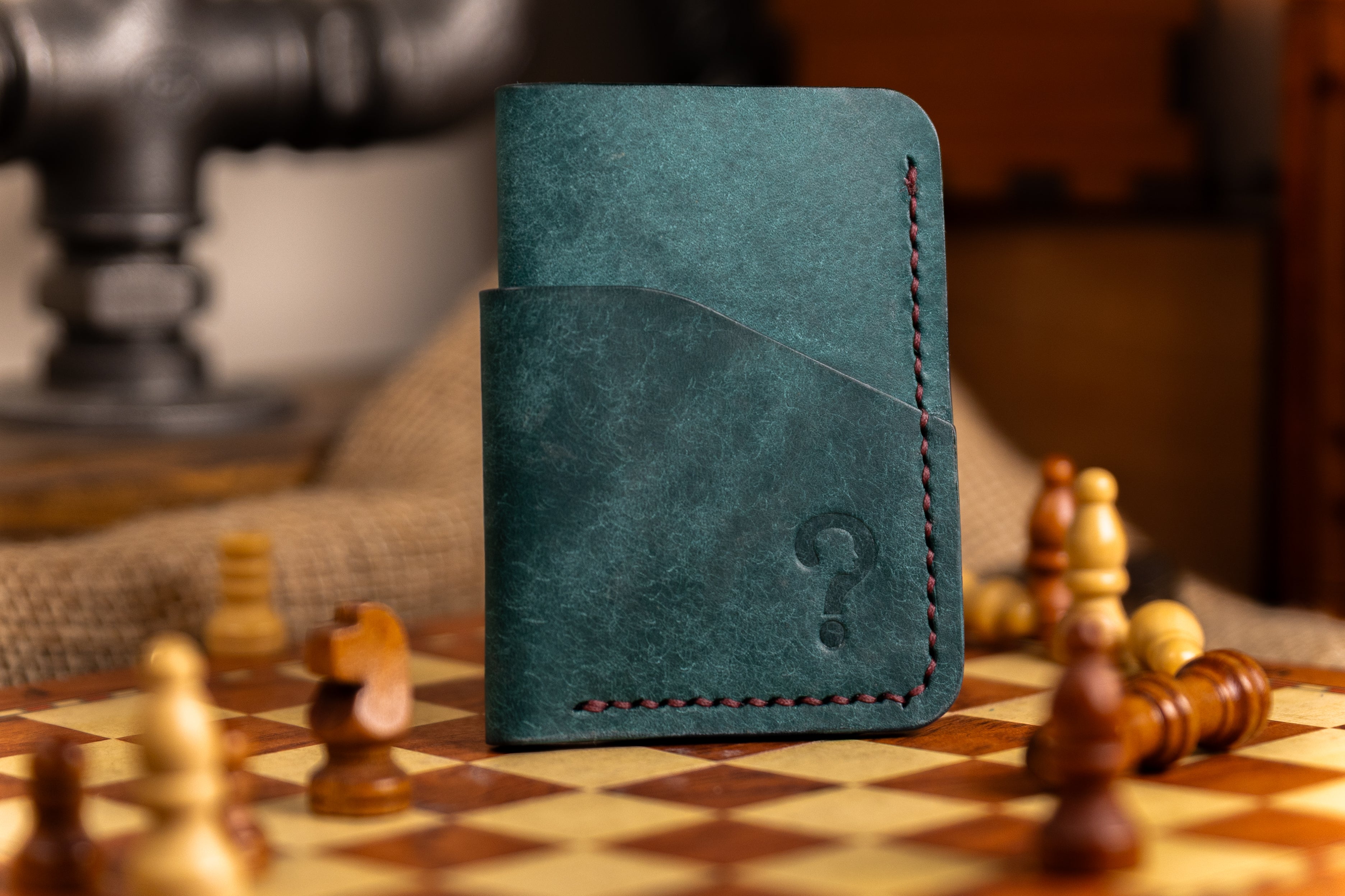 The Mystery Leather Company Cloak Wallet handcrafted from Italian vegetable tanned leather