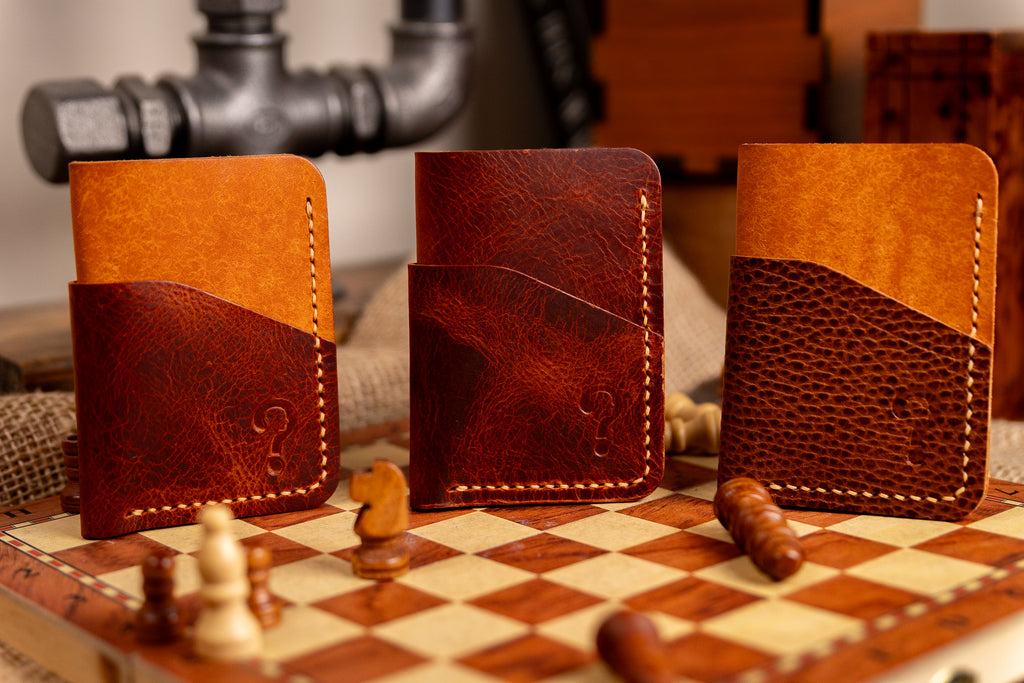 Cloak Wallet made from premium Badalassi Carlo Wax  leather with minimalist everyday carry style