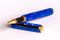 Blue Acrylic 24ct Gold-Plated Rollerball Pen