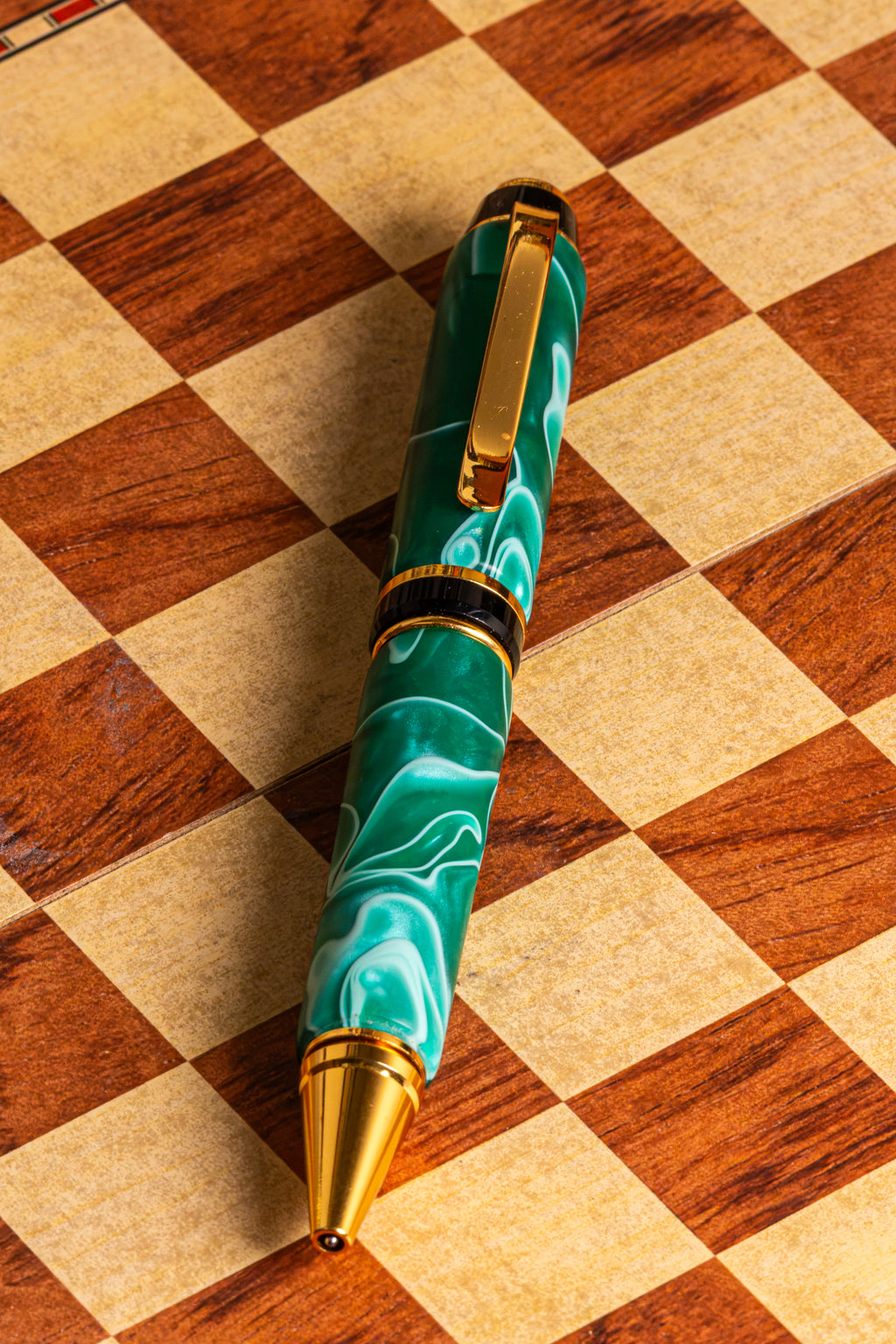 Green Acrylic Twist Handmade Pen