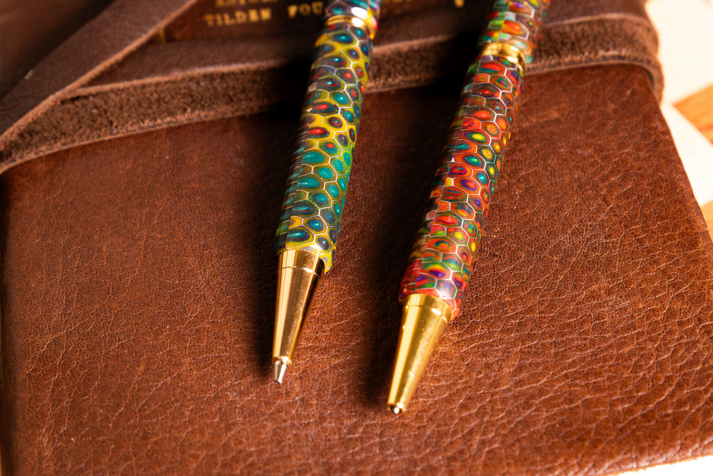Honeycomb Handmade Pen and Pencil Set