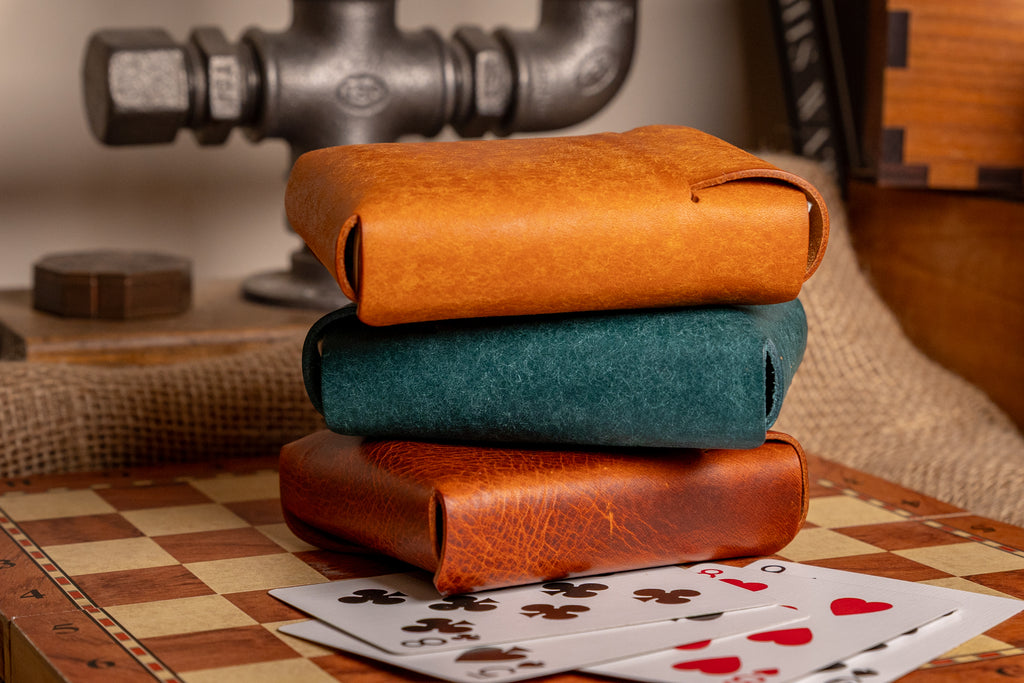 Stitchless Leather Playing Card Case