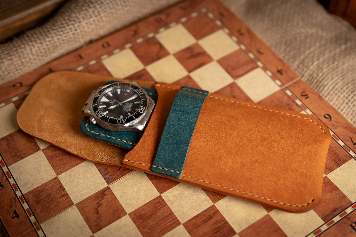 Handcrafted Leather Watch Pouch – Italian Pueblo Leather