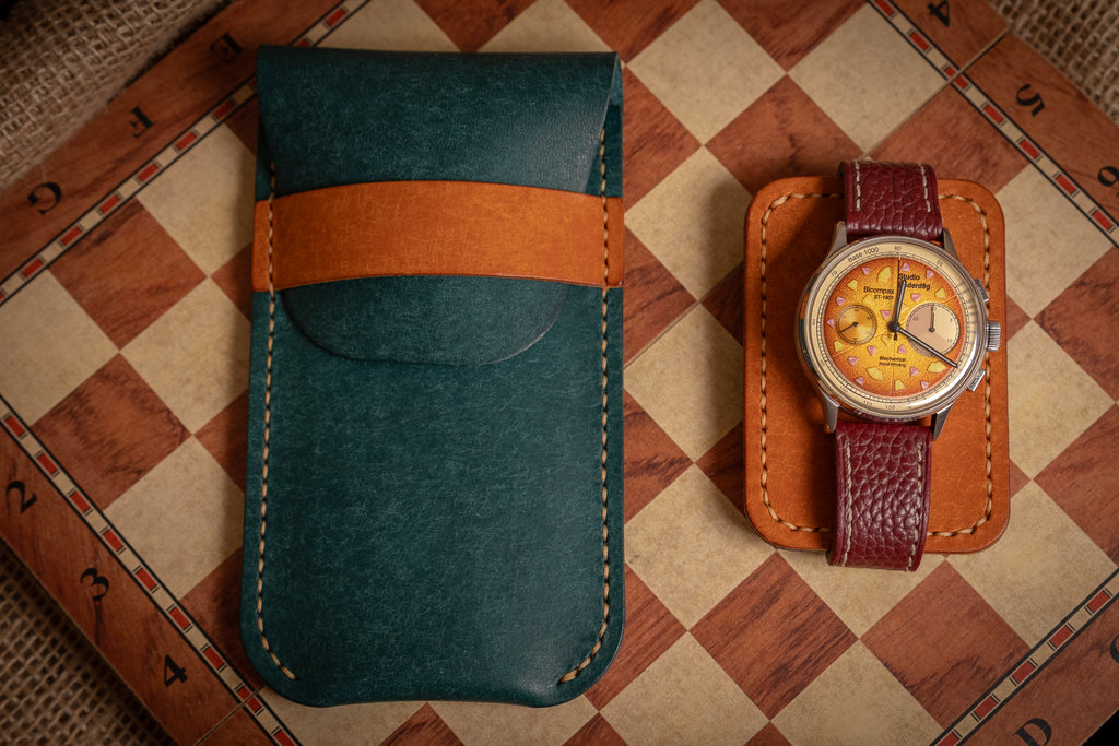 Handcrafted Leather Watch Pouch – Italian Pueblo Leather