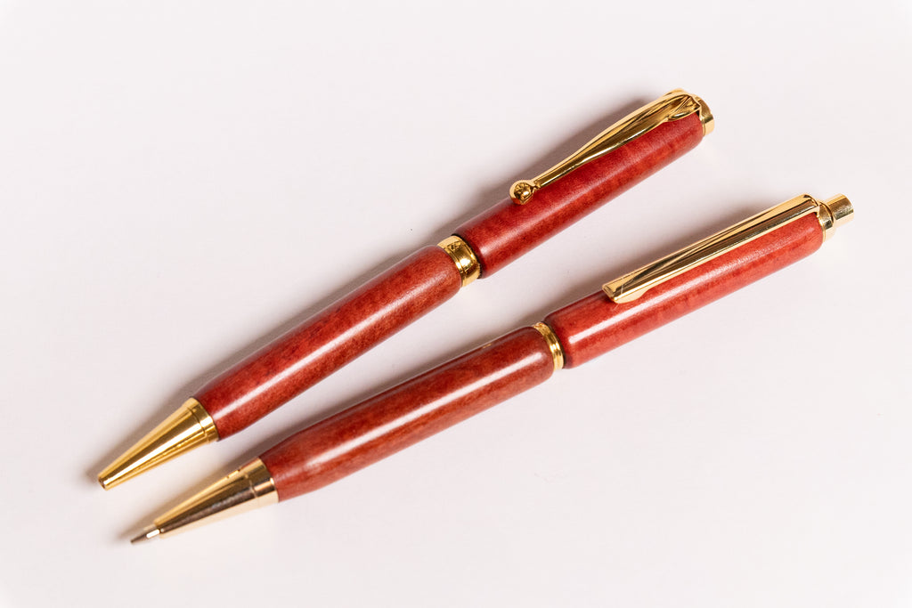 Woodturned Pen and Pencil Set