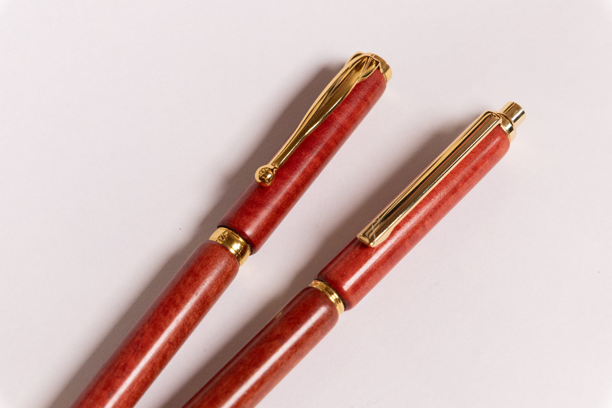 Woodturned Pen and Pencil Set