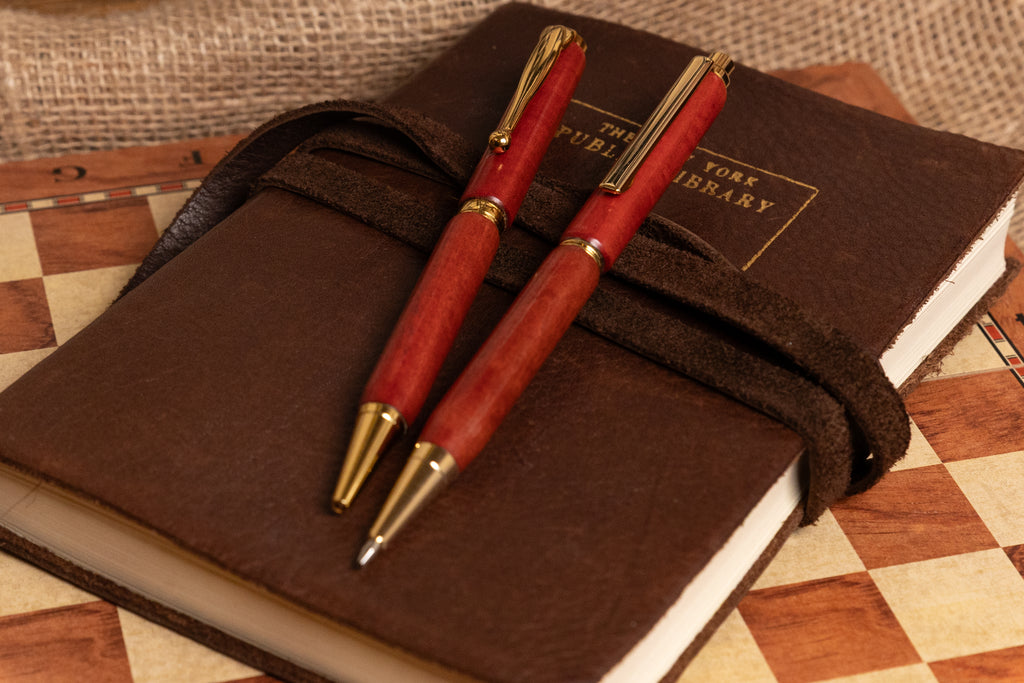 Woodturned Pen and Pencil Set