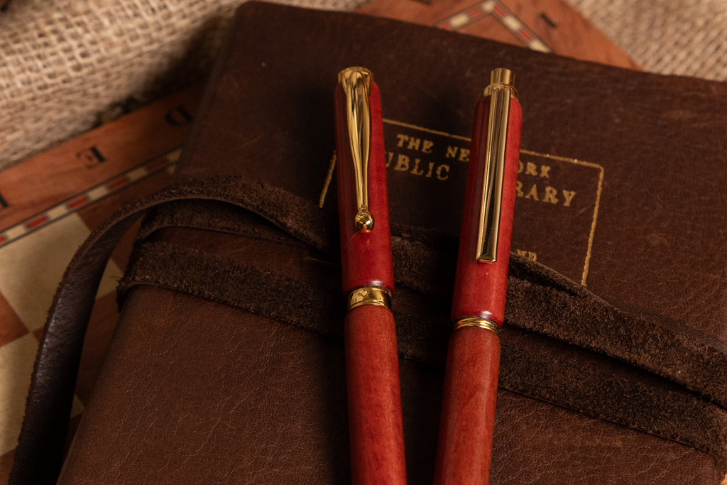 Woodturned Pen and Pencil Set