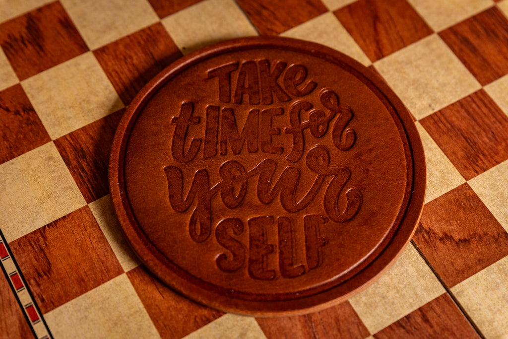 Leather Coaster Set