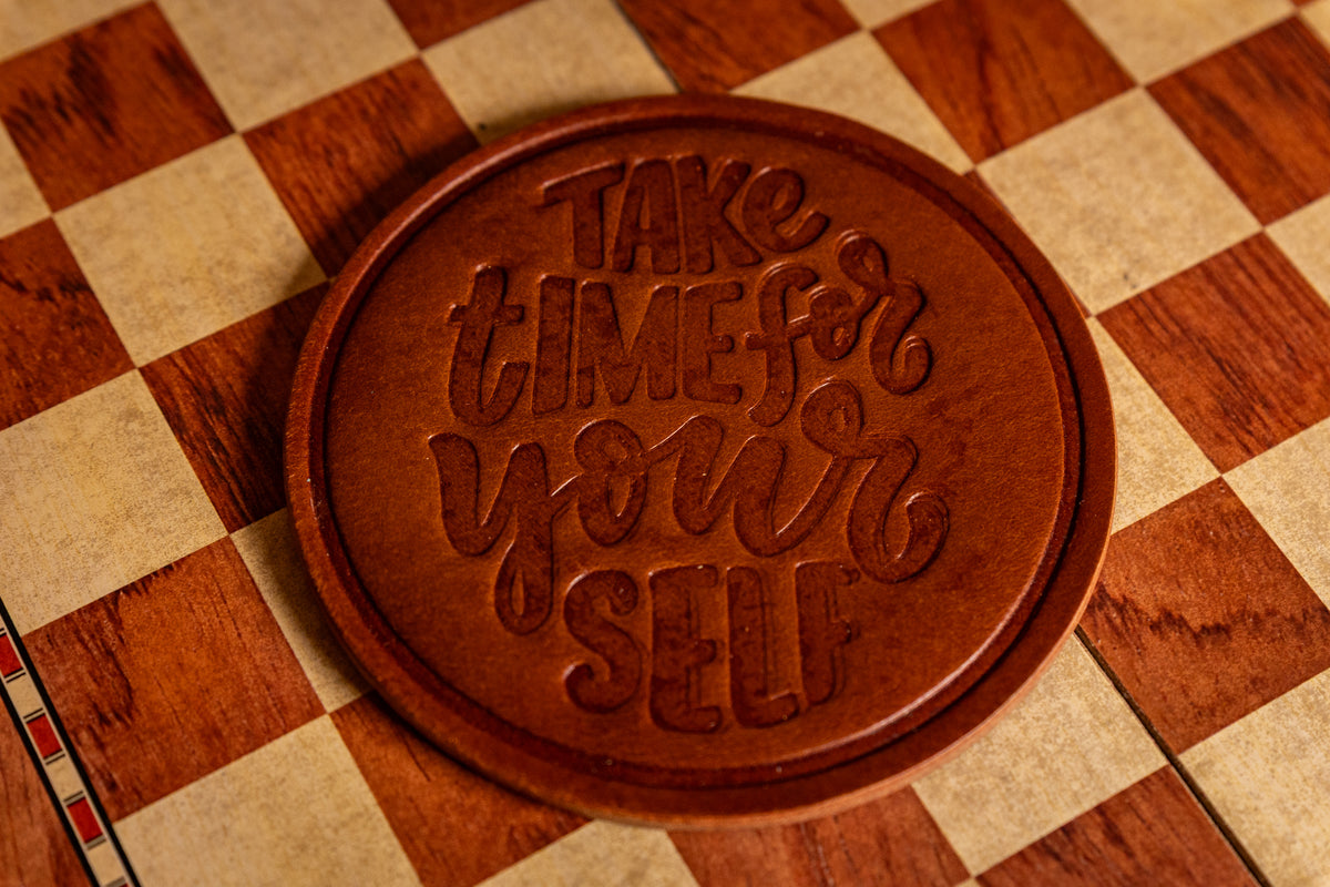Leather Coaster Set
