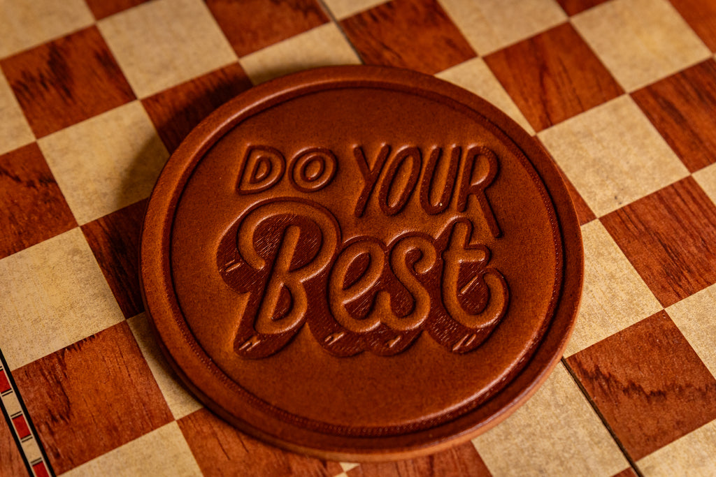 Leather Coaster Set