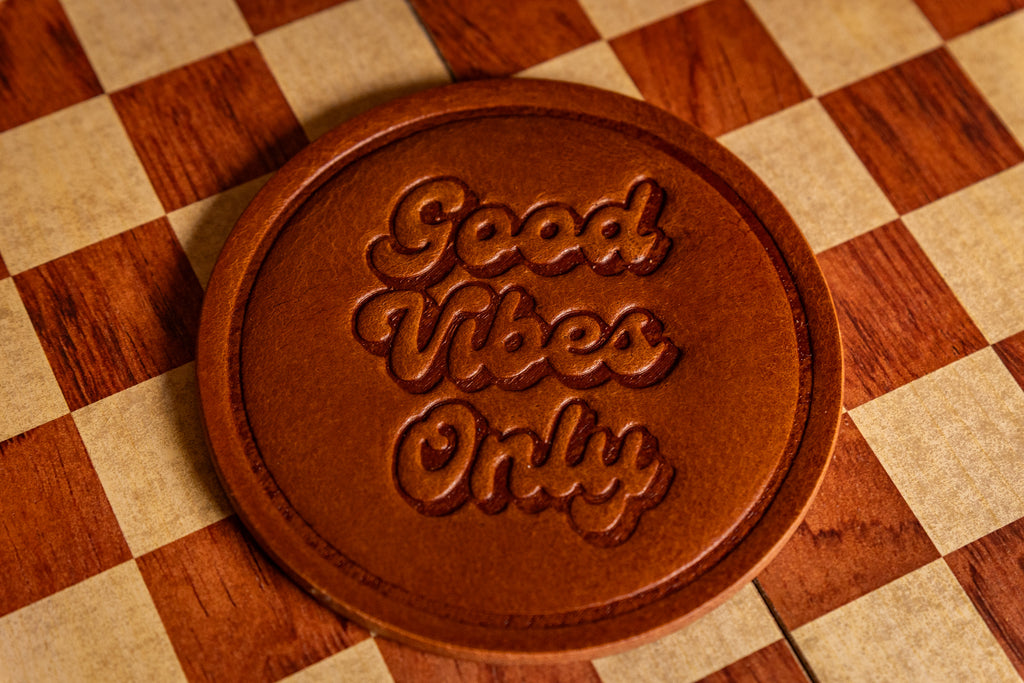 Leather Coaster Set