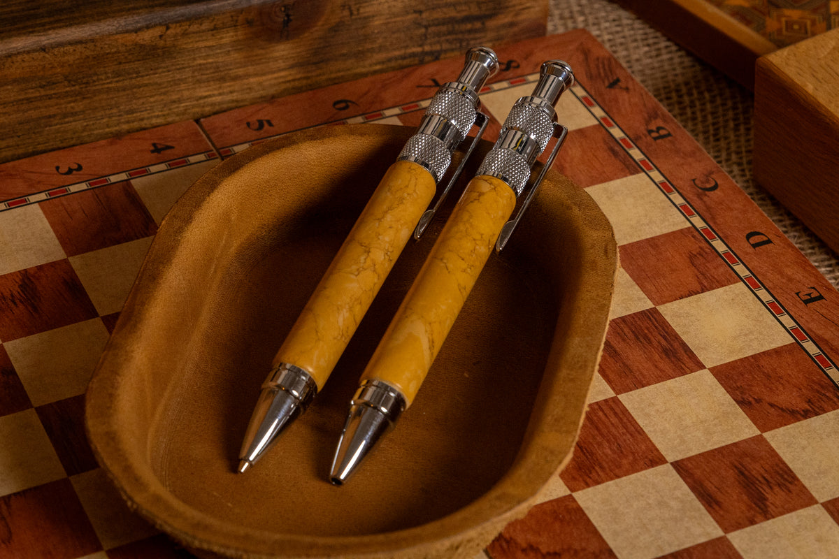 Handmade TruStone Pen and Pencil Set
