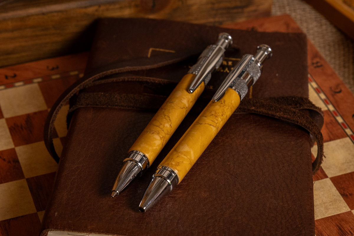 Handmade TruStone Pen and Pencil Set