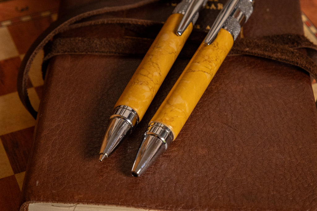 Handmade TruStone Pen and Pencil Set