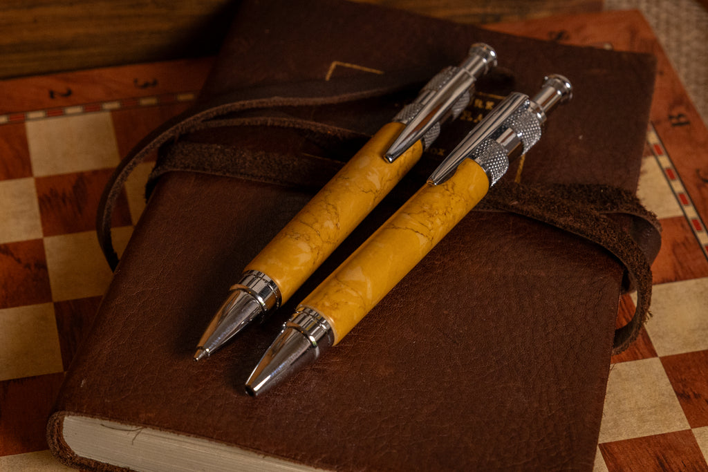 Handmade TruStone Pen and Pencil Set