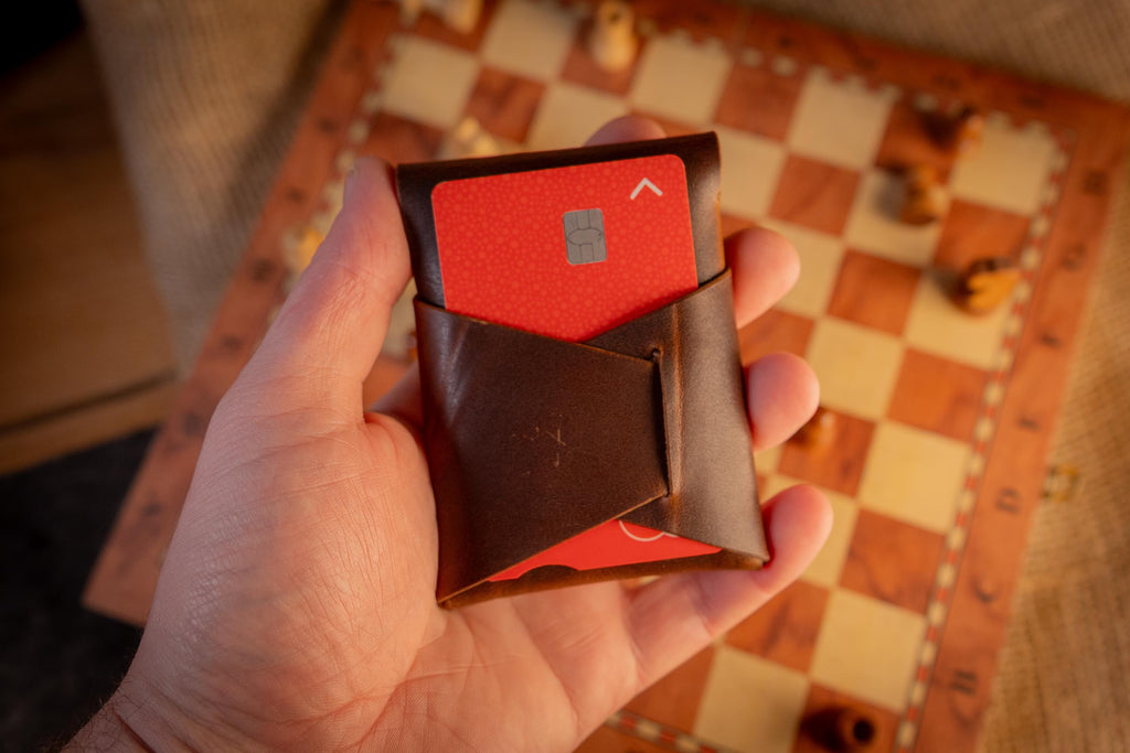 Leather Pattern Wallet | Stitchless Minimalist Card Holder Template (PDF Download)
