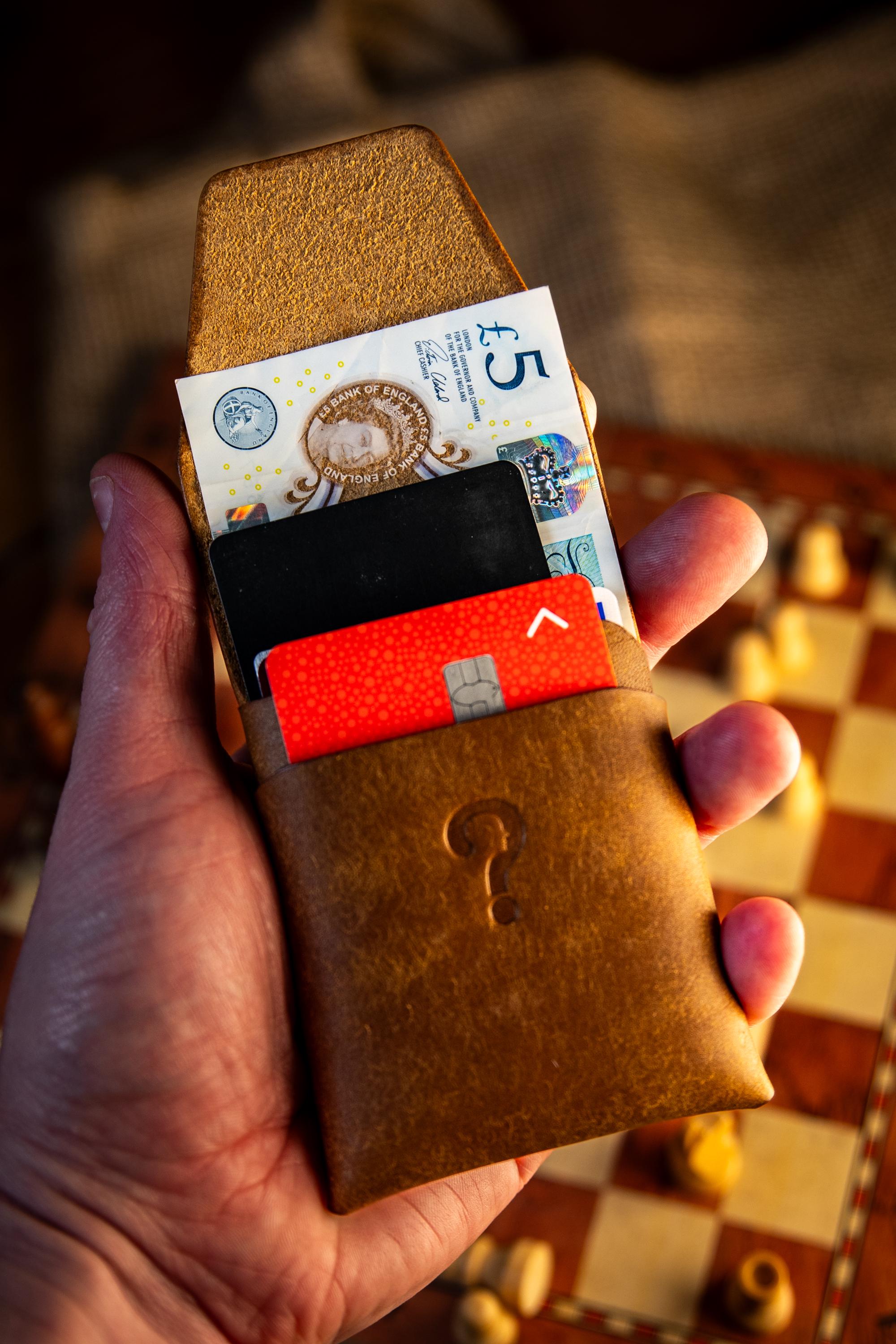 Leather Pattern Wallet | Stitchless Minimalist Card Holder Template (PDF Download)