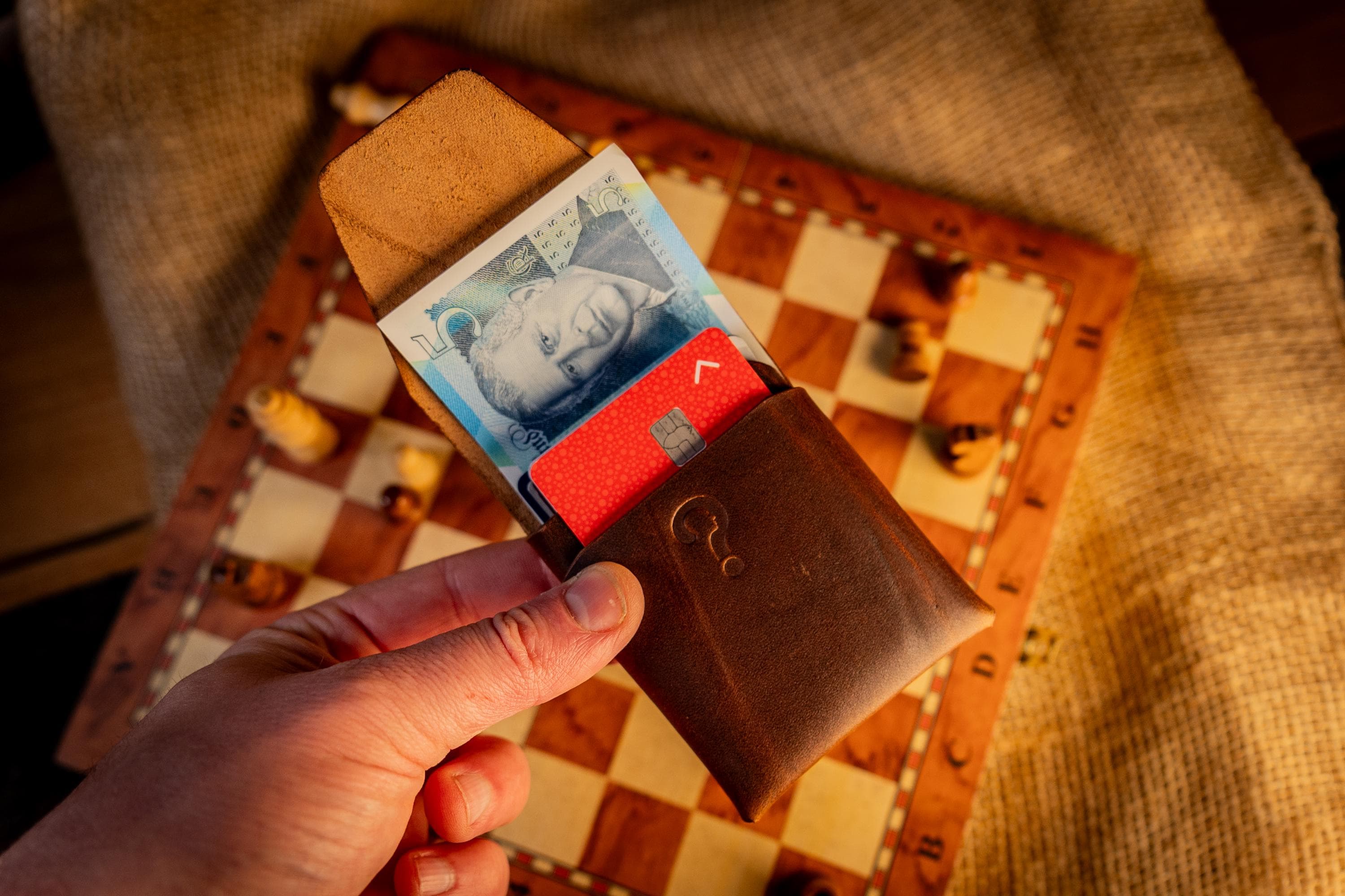 Leather Pattern Wallet | Stitchless Minimalist Card Holder Template (PDF Download)