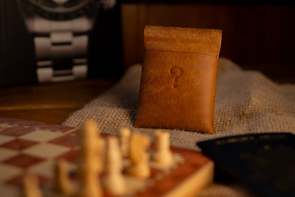 no sew pueblo  leather wallet - brown tan